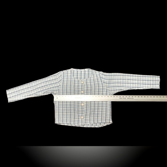 Tweed Material 3/4 Sleeve Cardigan - Picture 5 of 5